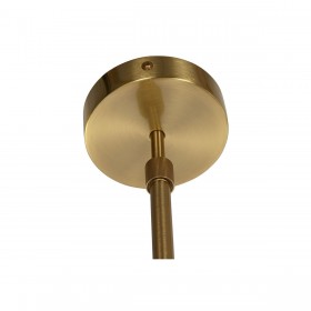 Lampadario DKD Home Decor 83 x 36 x 36 cm Cristallo Dorato Metallo Bianco