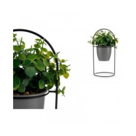 Pianta Decorativa Ibergarden QY-H093 Metallo Plastica Fogli Rotonda 21 x 30 x 21 cm (8 Unità)