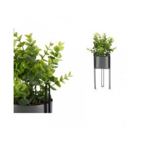 Pianta Decorativa Ibergarden QY-H096 Metallo Plastica Eucalipto 14 x 40 x 14 cm (8 Unità)