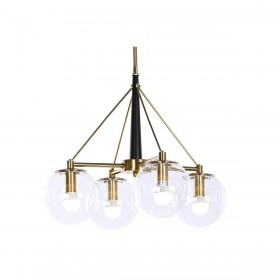 Lampadario DKD Home Decor 50 x 50 x 144 cm Cristallo Dorato Metallo 50 W