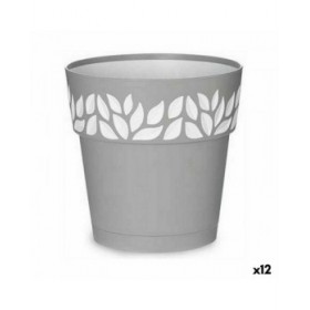 Vaso Autoirrigante Stefanplast Cloe Grigio Plastica 19 x 19 x 19 cm (12 Unità)