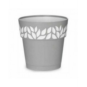 Vaso Autoirrigante Stefanplast Cloe Grigio Plastica 19 x 19 x 19 cm (12 Unità)