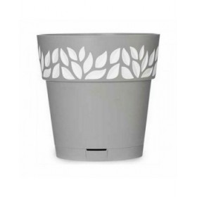 Vaso Autoirrigante Stefanplast Cloe Grigio Plastica 19 x 19 x 19 cm (12 Unità)