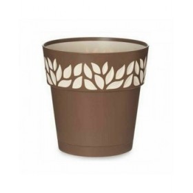 Vaso Autoirrigante Stefanplast Cloe Marrone Plastica 19 x 19 x 19 cm (12 Unità)