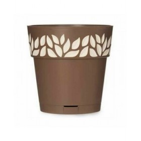 Vaso Autoirrigante Stefanplast Cloe Marrone Plastica 19 x 19 x 19 cm (12 Unità)