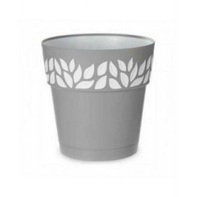Vaso Autoirrigante Stefanplast Cloe Grigio Plastica 25 x 25 x 25 cm (6 Unità)