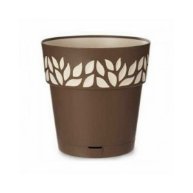 Vaso Autoirrigante Stefanplast Cloe Marrone Plastica 29 x 29 x 29 cm (6 Unità)