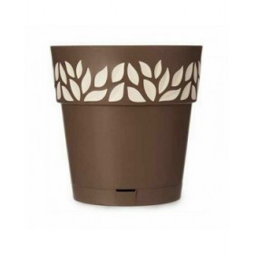 Vaso Autoirrigante Stefanplast Cloe Marrone Plastica 29 x 29 x 29 cm (6 Unità)