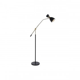 Lampada da Terra DKD Home Decor 109 x 30 x 168 cm Nero Dorato Metallo 220 V 50 W