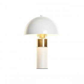 Lampada da tavolo DKD Home Decor Dorato Metallo Bianco 220 V 50 W 24 x 24 x 36 cm