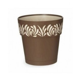 Vaso Autoirrigante Stefanplast Gaia Marrone Plastica 19 x 19 x 19 cm (12 Unità)