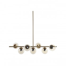Lampadario DKD Home Decor Dorato Metallo Cristallo 96 x 30 x 130 cm