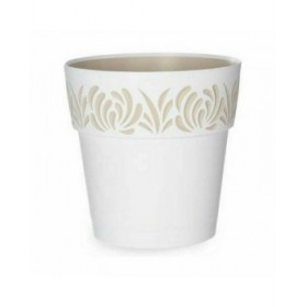 Vaso Autoirrigante Stefanplast Gaia Bianco Plastica 25 x 25 x 25 cm (6 Unità)
