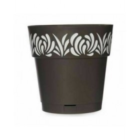 Vaso Autoirrigante Stefanplast Gaia Antracite Plastica 25 x 25 x 25 cm (6 Unità)