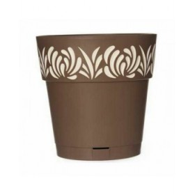Vaso Autoirrigante Stefanplast Gaia Marrone Plastica 25 x 25 x 25 cm (6 Unità)
