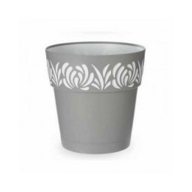 Vaso Autoirrigante Stefanplast Gaia Grigio Plastica 29 x 29 x 29 cm (6 Unità)