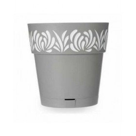 Vaso Autoirrigante Stefanplast Gaia Grigio Plastica 29 x 29 x 29 cm (6 Unità)