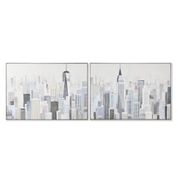 Lampada da Terra DKD Home Decor Nero Dorato Ferro 50 W 220 V 39 x 39 x 103 cm