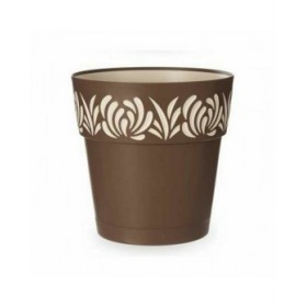 Vaso Autoirrigante Stefanplast Gaia Marrone Plastica 29 x 29 x 29 cm (6 Unità)