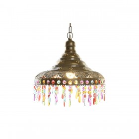 Lampadario DKD Home Decor 37 x 37 x 38 cm Dorato Metallo Multicolore 50 W