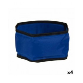 Collare per Cani Azzurro Nero PVC Gel 8 x 1 x 66 cm Refrigerante (4 Unità)