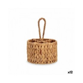Cestello per posate Gift Decor SF27113 Marrone Metallo Giacinto d'acqua 20 x 30 x 20 cm (12 Unità)