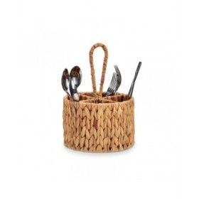 Cestello per posate Gift Decor SF27113 Marrone Metallo Giacinto d'acqua 20 x 30 x 20 cm (12 Unità)