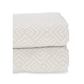 Trapunta Geometrico 180 x 260 cm Beige (4 Unità)