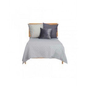 Trapunta 180 x 260 cm Geometrico Grigio (4 Unità)