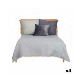 Trapunta 240 x 260 cm Geometrico Grigio (4 Unità)