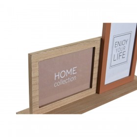 Cornice Portafoto DKD Home Decor 30 x 5 x 19 cm Fiore Viso Ceramica Resina Multicolore Legno MDF Città (2 Unità)