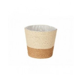 Vaso Ibergarden 86438 Marrone Corda Plastica 16 x 14,5 x 16 cm (24 Unità)