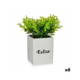 Pianta Decorativa Ibergarden HY2-39 Plastica Cemento Fogli Piccola 13 x 18 x 13 cm (6 Unità)