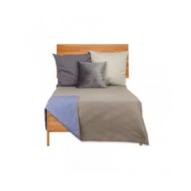 Trapunta Reversibile 180 x 260 cm Azzurro Grigio (6 Unità)
