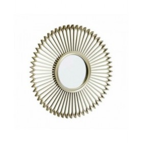 Set di Specchi champagne Plastica 24,5 x 1,5 x 24,5 cm (6 Unità)