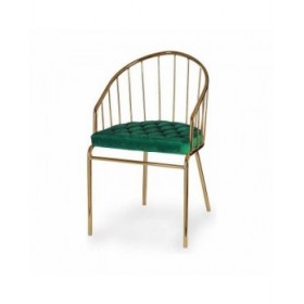 Sedia Barre Verde Dorato 51 x 81 x 52 cm (2 Unità)