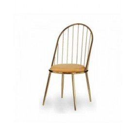 Sedia Barre Dorato Senape 48 x 95,5 x 48 cm (2 Unità)