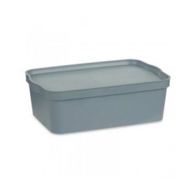 Scatola portaoggetti con coperchio Kipit TP595-2 Grigio Plastica 14 L 29,5 x 14,3 x 45 cm (12 Unità)