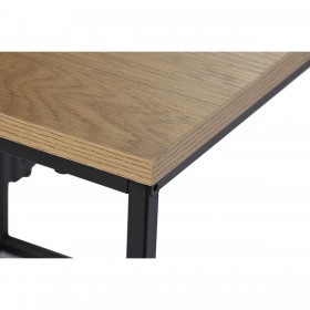 Set di 3 tavoli DKD Home Decor Nero Metallo 45 x 45 x 45 cm Legno MDF