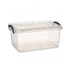 Scatola portaoggetti con coperchio Kipit TP545-1 Trasparente Plastica (12 Unità)