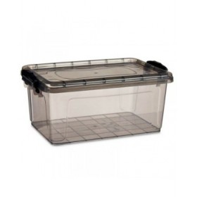 Scatola portaoggetti con coperchio Kipit TP545-2 Antracite Plastica (12 Unità)