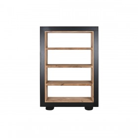 Scaffale DKD Home Decor Marrone Nero Pino Legno Riciclato 120 x 48 x 240 cm 120 x 40 x 183 cm
