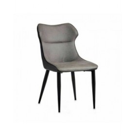 Poltrona Nero Grigio Acciaio 49 x 86 x 60 cm (2 Unità)