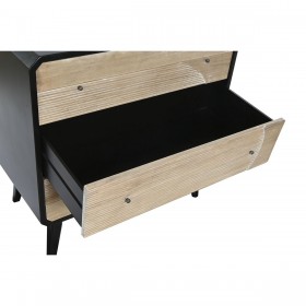 Cassettiera DKD Home Decor Nero Legno Moderno (80 x 40 x 79,5 cm)
