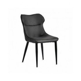 Poltrona Nero Antracite Acciaio 49 x 86 x 60 cm (2 Unità)