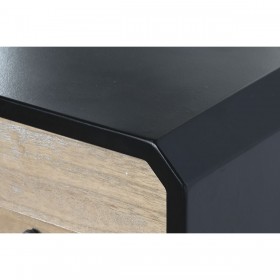 Cassettiera DKD Home Decor Nero Legno Moderno (80 x 40 x 79,5 cm)