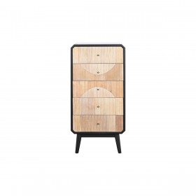 Cassettiera DKD Home Decor 48,3 x 35 x 100 cm Nero Legno