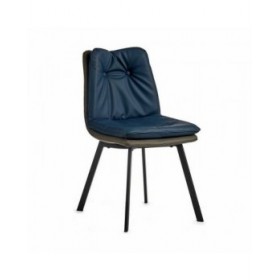 Poltrona Tasti Azzurro Nero Grigio Acciaio 62 x 85 x 47 cm (2 Unità)