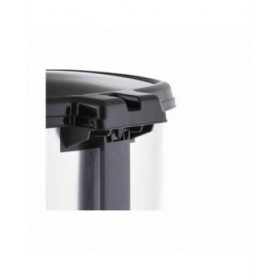 Cestino a pedale Berilo D002-1 Argentato Plastica 20 L (4 Unità)