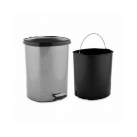 Cestino a pedale Berilo D-003-2 Grigio scuro Plastica 11 L (6 Unità)